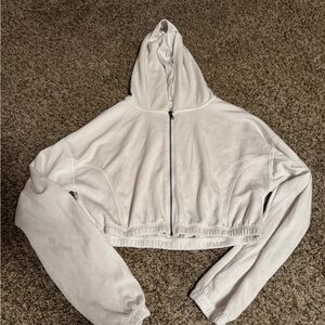 Gilly Hicks Cream Hooded Jacket